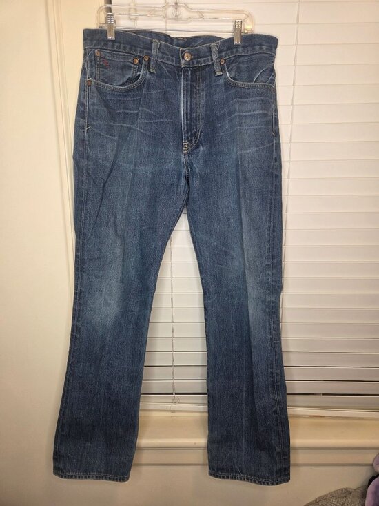 Polo Ralph Lauren Other - VTG Polo Ralph Lauren Mens 34x32 Straight-Leg Jeans distressed flaw Mexico